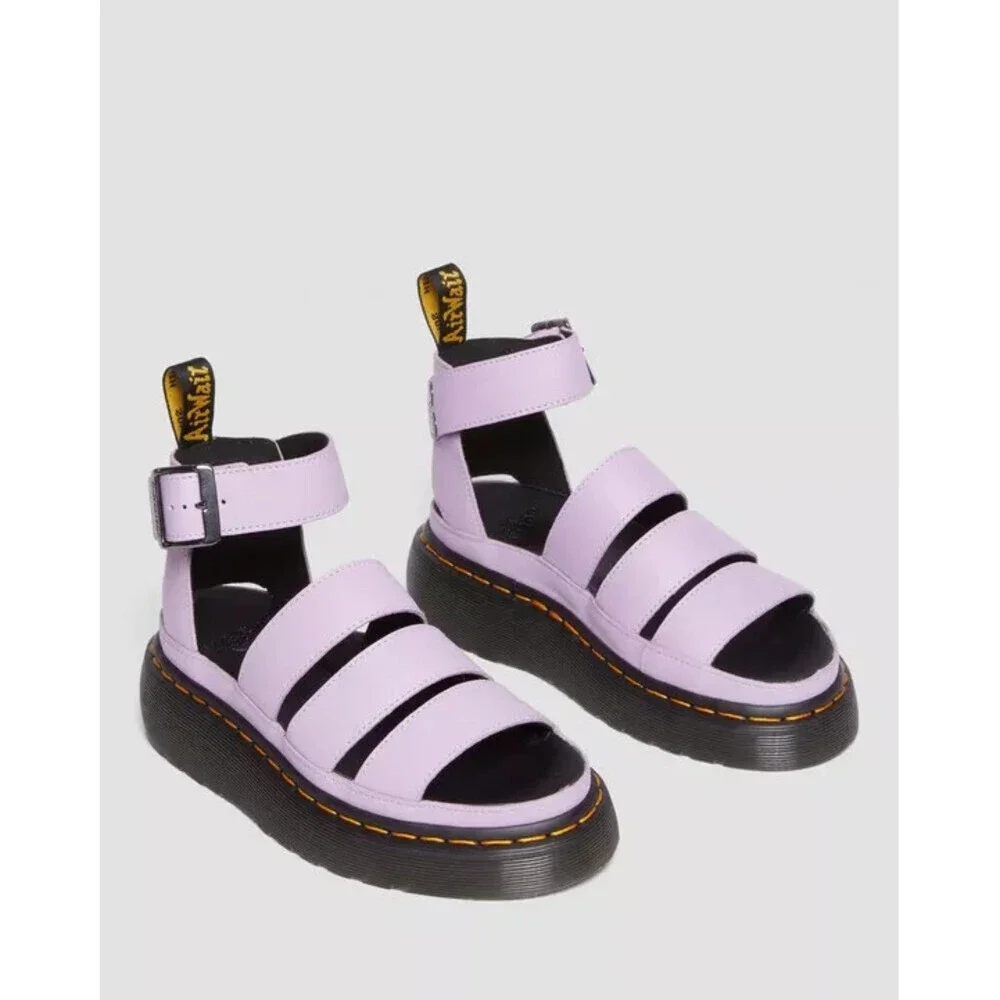 Dr. Martens Clarissa II 30745308 Sandal Womens 8 Lilac Leather Platform JOBB1196